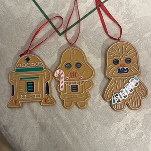 Star Wars gingerbread Christmas ornaments (3 of them)
